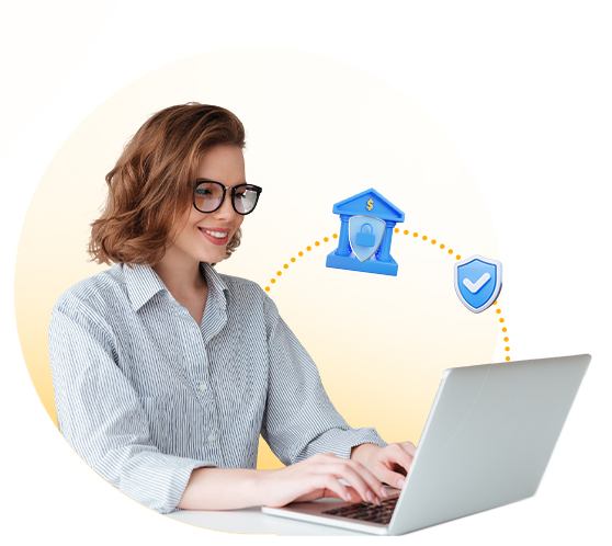 Compliance analyst working on a laptop